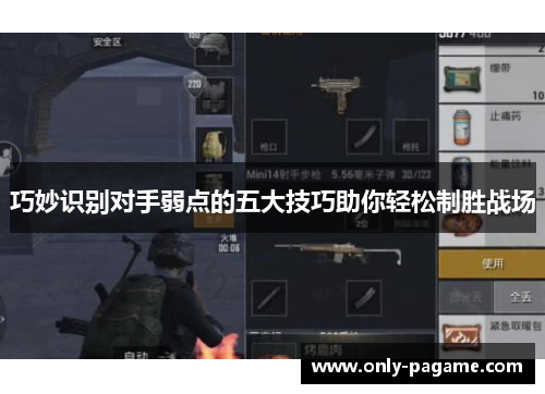 巧妙识别对手弱点的五大技巧助你轻松制胜战场