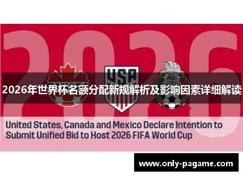 2026年世界杯名额分配新规解析及影响因素详细解读
